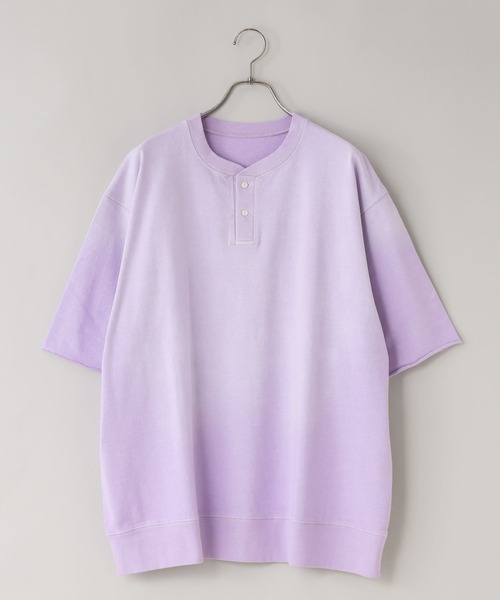 LOWRYS FARM(ローリーズファーム)の「【LFM(U)】サンフェードヘンリーネックSS 1052083(Tシャツ/カットソー・メンズ・ブラック/パープル/グレー・LARGE/MEDIUM)」の1枚目の写真
