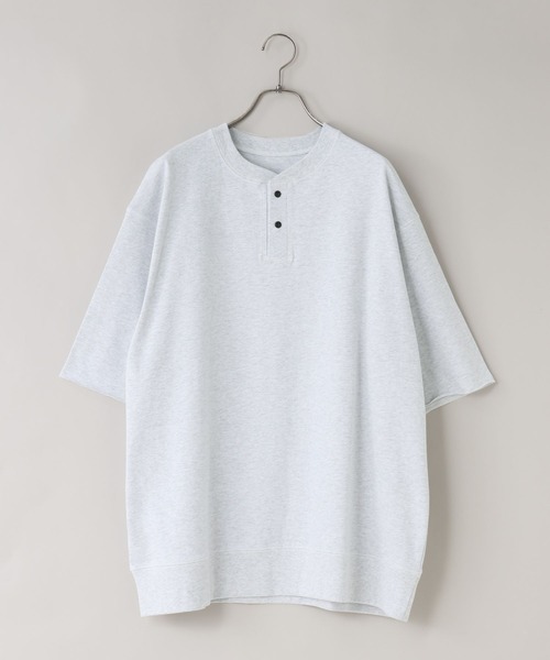 LOWRYS FARM(ローリーズファーム)の「【LFM(U)】サンフェードヘンリーネックSS 1052083(Tシャツ/カットソー・メンズ・ブラック/パープル/グレー・LARGE/MEDIUM)」の3枚目の写真
