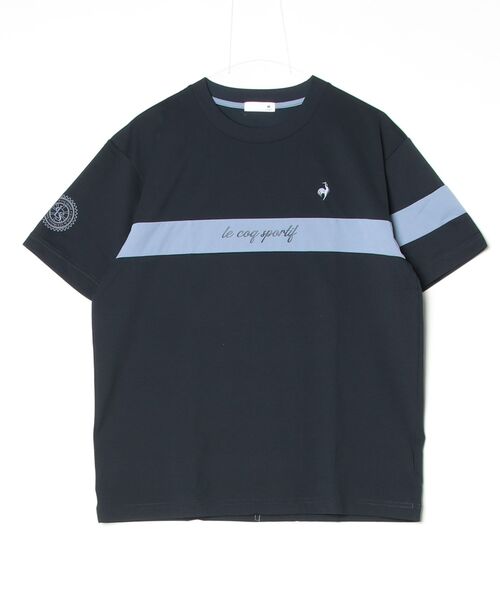 le coq sportif（ルコックスポルティフ）の「サンスクリーン半袖Tシャツ（Tシャツ/カットソー・メンズ・ブルー/ネイビー/イエロー・XL/L/M）」の2枚目の写真