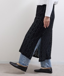 VB:denicher デニシェ Flower ストレッチレース レイヤードスカート