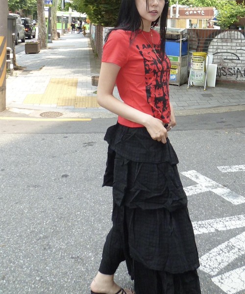 WEBHOUSE(ウェブハウス)の「WEBHOUSE × Geek Office 別注 I Am Punk Angel Tee(Tシャツ/カットソー・レディース・レッド・FREE)」の3枚目の写真