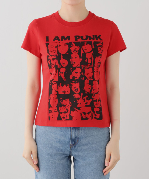 WEBHOUSE(ウェブハウス)の「WEBHOUSE × Geek Office 別注 I Am Punk Angel Tee(Tシャツ/カットソー・レディース・レッド・FREE)」の11枚目の写真