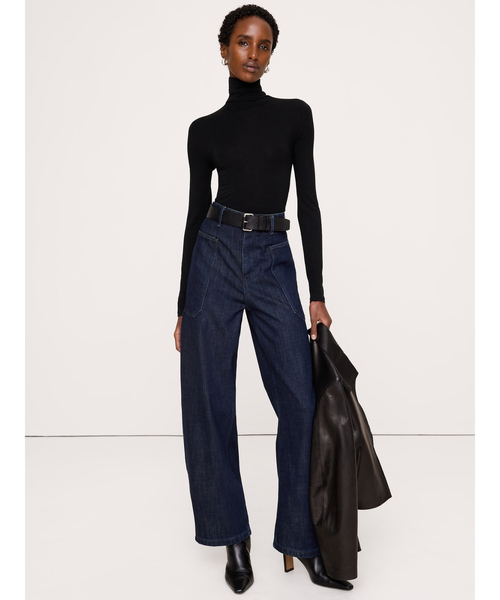Banana Republic(バナナリパブリック)の「リュクス ウールブレンド タートルネックTシャツ(ニット/セーター・レディース・ブラック/ブラウン/チャコールグレー/ブラウン系その他/オフホワイト/グリーン系その他・XS/L/M/S)」の3枚目の写真