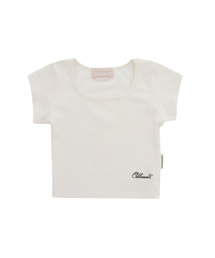 MONO SQUARE NECK T-SHIRTS CREAM