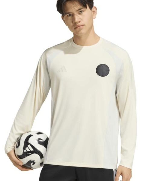 adidas(アディダス)の「adidas アディダス T.S.U.F.C. ルーズフィット 長袖Tシャツ(Tシャツ/カットソー・メンズ・ブラック/オフホワイト/グレー・LL/3L/L/M/S)」の1枚目の写真