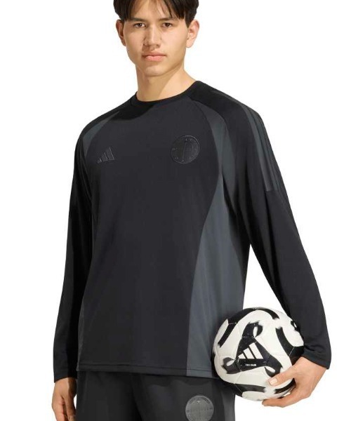 adidas(アディダス)の「adidas アディダス T.S.U.F.C. ルーズフィット 長袖Tシャツ(Tシャツ/カットソー・メンズ・ブラック/オフホワイト/グレー・LL/3L/L/M/S)」の2枚目の写真