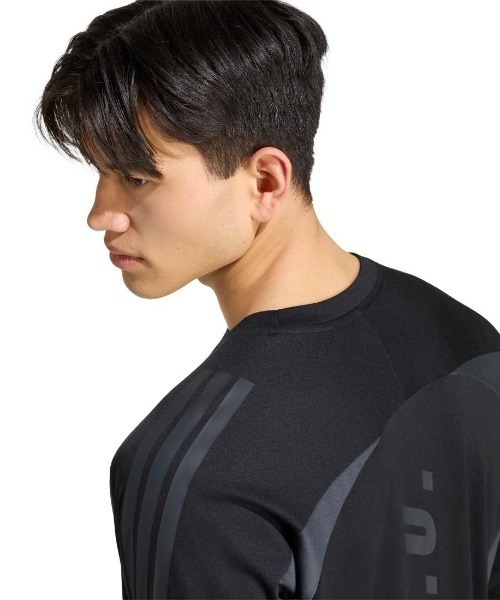 adidas(アディダス)の「adidas アディダス T.S.U.F.C. ルーズフィット 長袖Tシャツ(Tシャツ/カットソー・メンズ・ブラック/オフホワイト/グレー・LL/3L/L/M/S)」の4枚目の写真