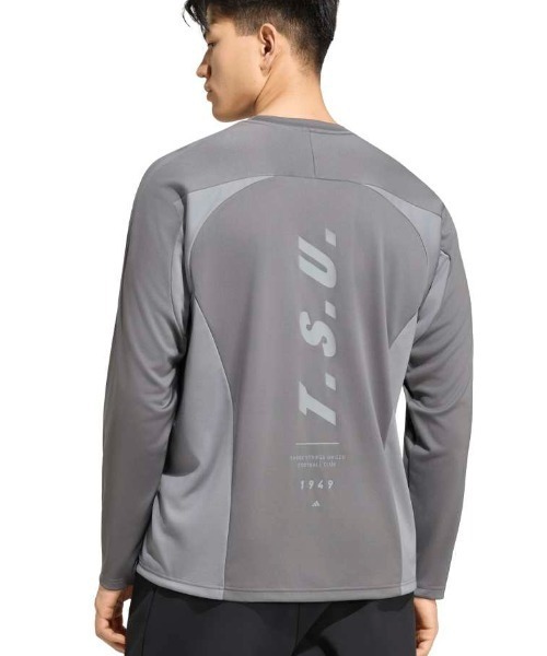 adidas(アディダス)の「adidas アディダス T.S.U.F.C. ルーズフィット 長袖Tシャツ(Tシャツ/カットソー・メンズ・ブラック/オフホワイト/グレー・LL/3L/L/M/S)」の5枚目の写真