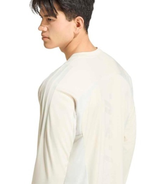 adidas(アディダス)の「adidas アディダス T.S.U.F.C. ルーズフィット 長袖Tシャツ(Tシャツ/カットソー・メンズ・ブラック/オフホワイト/グレー・LL/3L/L/M/S)」の16枚目の写真