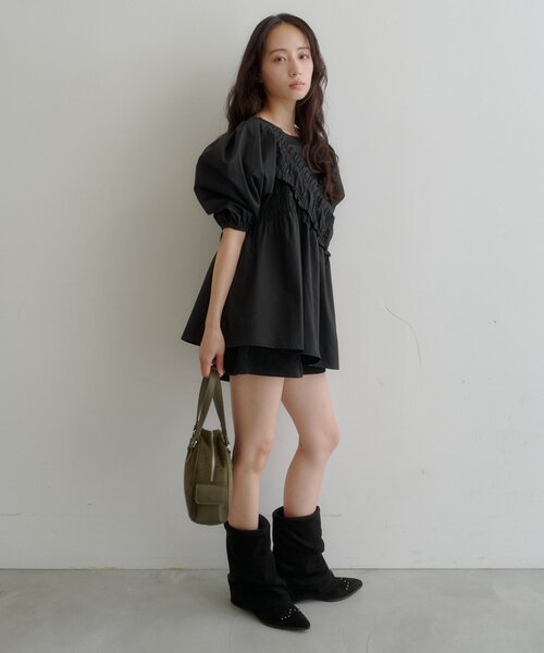 Kastane(カスタネ)の「【S.Mサイズ展開】コーデュロイショートパンツ(その他パンツ・レディース・ブラック/ブラウン・SMALL/MEDIUM)」の15枚目の写真
