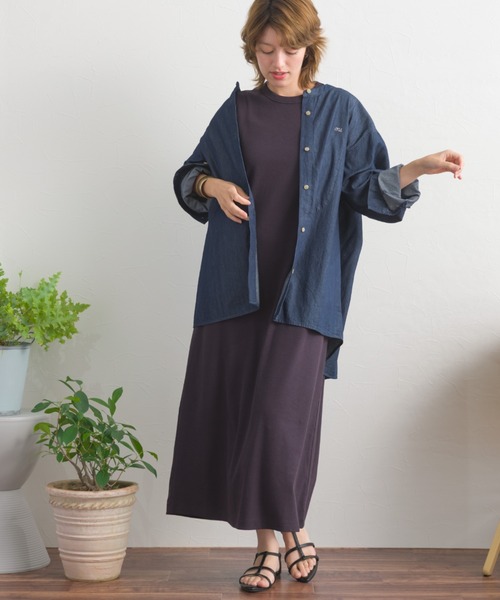 OMNES(オムネス)の「ヨーク切替胸刺繍シャンブレー長袖シャツ(シャツ/ブラウス・レディース・ライトブルー/ブルー・FREE)」の18枚目の写真