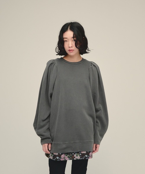 eL(エル)の「【eL】Shoulder Volume Sweat/1063726(スウェット・レディース・ブラック系その他/ピンク系その他・FREE)」の1枚目の写真