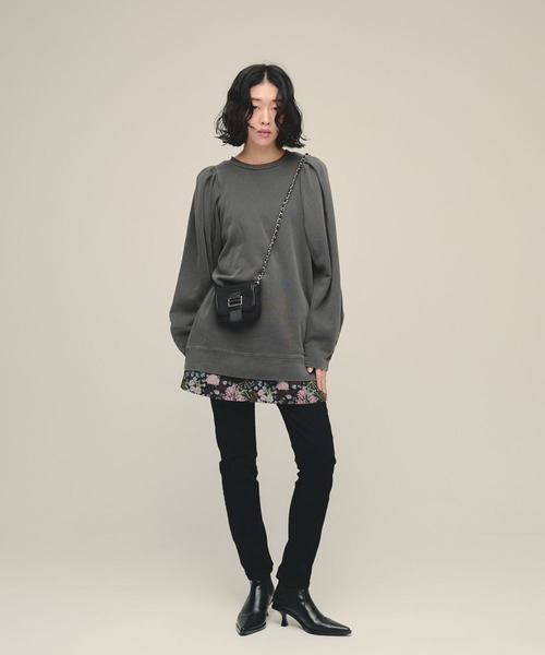 eL(エル)の「【eL】Shoulder Volume Sweat/1063726(スウェット・レディース・ブラック系その他/ピンク系その他・FREE)」の8枚目の写真