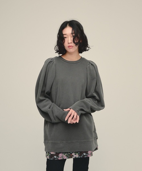 eL(エル)の「【eL】Shoulder Volume Sweat/1063726(スウェット・レディース・ブラック系その他/ピンク系その他・FREE)」の12枚目の写真