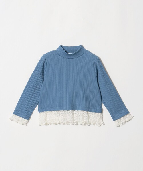 green label relaxing(グリーンレーベルリラクシング)の「チュール レース コンビ プルオーバー / キッズ 100cm-130cm(ニット/セーター・キッズ・ロイヤルブルー・110cm/130cm/100cm/120cm)」の8枚目の写真