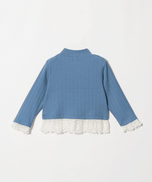 green label relaxing(グリーンレーベルリラクシング)の「チュール レース コンビ プルオーバー / キッズ 100cm-130cm(ニット/セーター・キッズ・ロイヤルブルー・110cm/130cm/100cm/120cm)」の9枚目の写真