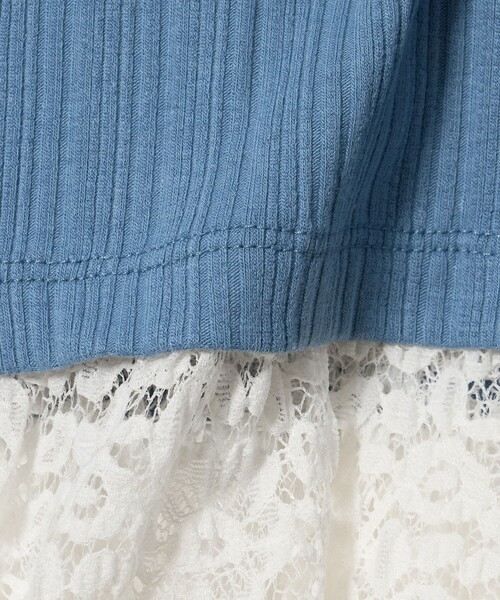 green label relaxing(グリーンレーベルリラクシング)の「チュール レース コンビ プルオーバー / キッズ 100cm-130cm(ニット/セーター・キッズ・ロイヤルブルー・110cm/130cm/100cm/120cm)」の13枚目の写真