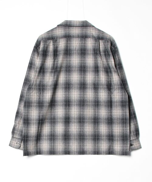 PENDLETON(ペンドルトン)の「尾州産ウールナイロン オープンカラーシャツ(シャツ/ブラウス・メンズ・ベージュ/グレー/レッド/グレー系その他/ブラウン/ホワイト×ブルー/レッド系その他・LARGE/MEDIUM/SMALL)」の8枚目の写真