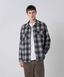 PENDLETON（ペンドルトン）の「尾州産ウールナイロン オープンカラーシャツ（シャツ/ブラウス）」