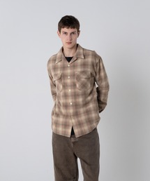 PENDLETON（ペンドルトン）の「尾州産ウールナイロン オープンカラーシャツ（シャツ/ブラウス）」