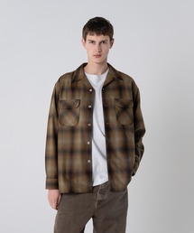 PENDLETON（ペンドルトン）の「尾州産ウールナイロン オープンカラーシャツ（シャツ/ブラウス）」