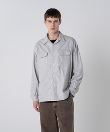 PENDLETON（ペンドルトン）の「尾州産ウールナイロン オープンカラーシャツ（シャツ/ブラウス）」