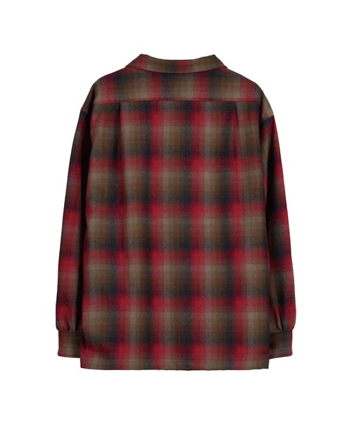 PENDLETON(ペンドルトン)の「尾州産ウールナイロン オープンカラーシャツ(シャツ/ブラウス・メンズ・ベージュ/グレー/レッド/グレー系その他/ブラウン/ホワイト×ブルー/レッド系その他・LARGE/MEDIUM/SMALL)」の19枚目の写真