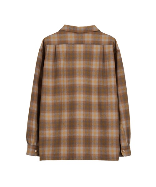 PENDLETON(ペンドルトン)の「尾州産ウールナイロン オープンカラーシャツ(シャツ/ブラウス・メンズ・ベージュ/グレー/レッド/グレー系その他/ブラウン/ホワイト×ブルー/レッド系その他・LARGE/MEDIUM/SMALL)」の21枚目の写真