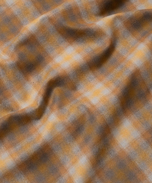 PENDLETON(ペンドルトン)の「尾州産ウールナイロン オープンカラーシャツ(シャツ/ブラウス・メンズ・ベージュ/グレー/レッド/グレー系その他/ブラウン/ホワイト×ブルー/レッド系その他・LARGE/MEDIUM/SMALL)」の15枚目の写真