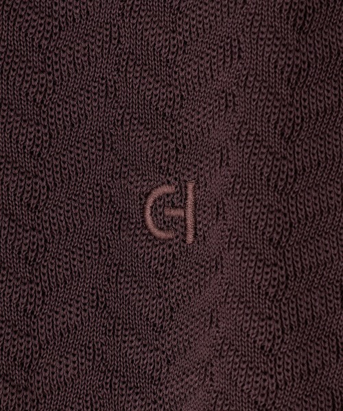 MEN'S BIGI（メンズビギ）の「《別注》COLE HAAN 14G変形ヘリンボンジャカードニットスキッパーポロ（ニット/セーター・メンズ・ブラック/ブラウン・01/03/02）」の11枚目の写真