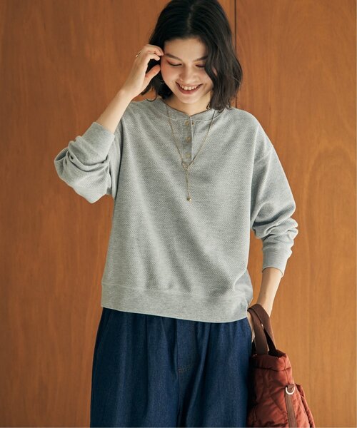 ikka(イッカ)の「パイナップルガゼットプルオーバー(Tシャツ/カットソー・レディース・オフホワイト/ネイビー/グレー・M/L)」の17枚目の写真