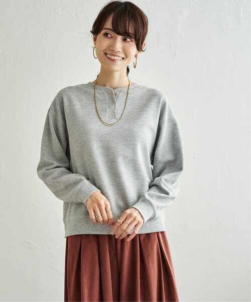 ikka(イッカ)の「パイナップルガゼットプルオーバー(Tシャツ/カットソー・レディース・オフホワイト/ネイビー/グレー・M/L)」の22枚目の写真