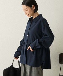 【Aunely】ウエストドロストシャツ＜YOSOOIシリーズ〉