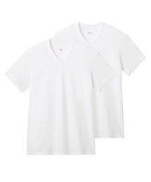 YG（ワイジー）の「YG ワイジー VネックTシャツ 綿100% 天竺 2枚組（インナーウェア/肌着）」