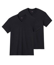YG（ワイジー）の「YG/ワイジー VネックTシャツ 綿100％ 天竺 2枚組（インナーウェア/肌着）」
