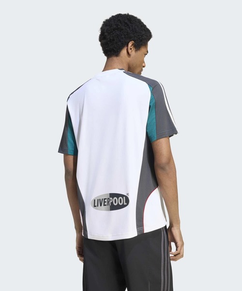 adidas(アディダス)の「リバプールFC チームガイスト 26 ウォームアップジャージ / アディダスオリジナルス adidas Originals(Tシャツ/カットソー・メンズ・ホワイト・X-SMALL/X-LARGE/SMALL/MEDIUM/LARGE/3XL/XX-LARGE)」の2枚目の写真