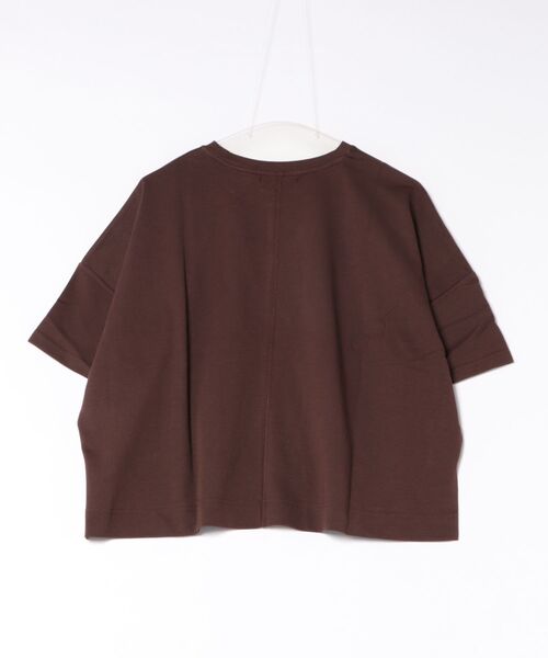 Gready Brilliant(グレディブリリアン)の「リバークロスクルー5分袖(Tシャツ/カットソー・レディース・ブラック/ブラウン・FREE)」の5枚目の写真