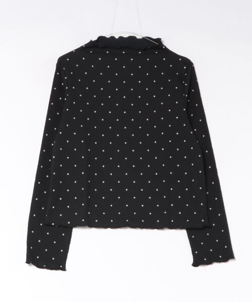 INTERPLANET（インタープラネット）の「シャーリング風ジャガードドットハイネックプルオーバー（Tシャツ/カットソー・レディース・アイボリー/ブラック・FREE）」の14枚目の写真