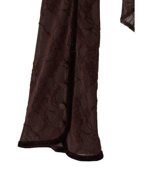 Ameri(アメリ)の「SHEER FLOCKY ROUND HEM TOPS(Tシャツ/カットソー・レディース・ブラック/ブラウン・MEDIUM/SMALL)」の11枚目の写真