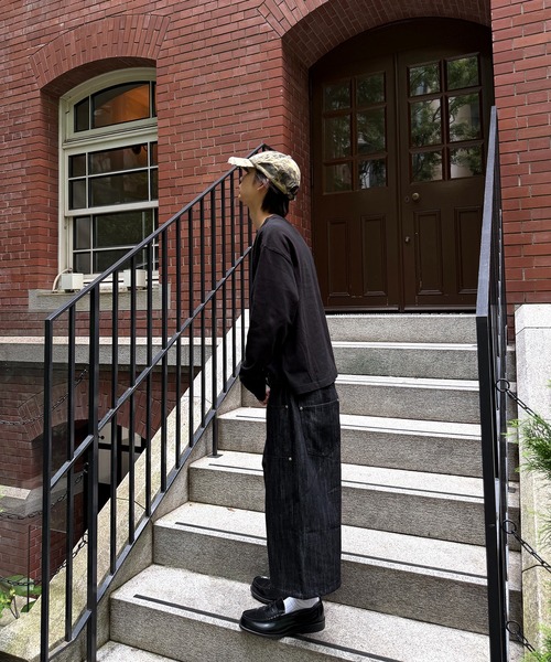 kutir(クティール)の「SOLID CROPPED LONG TSHIRT/無地クロップドロンT(Tシャツ/カットソー・メンズ・カーキ/ボルドー/ブラック/ブラック系その他2/ブラック系/杢グレー/オフホワイト・LARGE/SMALL/MEDIUM)」の15枚目の写真