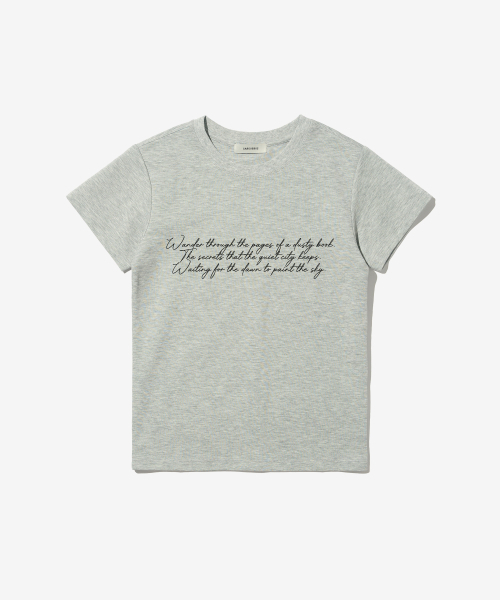 CARGOBROS FOR WOMAN(カーゴブロスフォーウィメン)の「スタシースルーロングスリーブレイヤードシークレット半袖Tシャツセット(ブラック/メランジェ)(Tシャツ/カットソー・レディース・その他・FREE)」の3枚目の写真