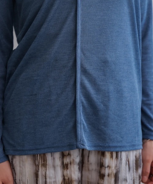 Bou Jeloud(ブージュルード)の「スラブシアーデザインプルオーバー(Tシャツ/カットソー・レディース・ブラウン/ライトグレー/ブラック/ブルー・MEDIUM)」の15枚目の写真