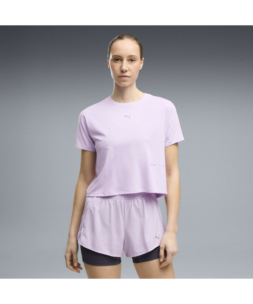 PUMA(プーマ)の「PUMA プーマ ウィメンズ ランニング ブライトストライド クラウドスパン 半(Tシャツ/カットソー・レディース・ブラック/ラベンダー・LARGE/SMALL/MEDIUM/X-LARGE)」の3枚目の写真