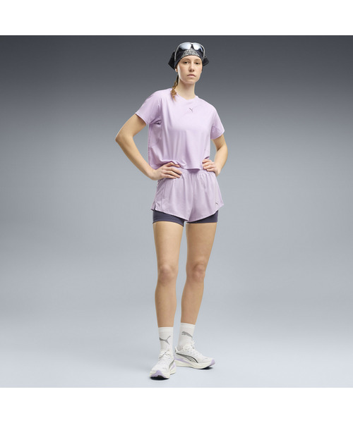 PUMA(プーマ)の「PUMA プーマ ウィメンズ ランニング ブライトストライド クラウドスパン 半(Tシャツ/カットソー・レディース・ブラック/ラベンダー・LARGE/SMALL/MEDIUM/X-LARGE)」の4枚目の写真