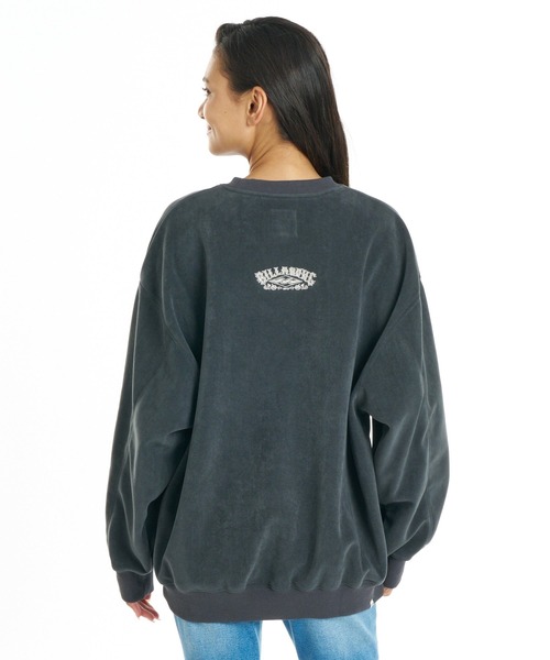 BILLABONG（ビラボン）の「BILLABONG ウィメンズ SUEDE LIKE BONDING FLEECE CREW トレーナー 【2026年秋冬モデル】/ビラボンスウェードライクスウェット（スウェット・レディース・ホワイト/ブルー系その他/オフホワイト・MEDIUM）」の13枚目の写真