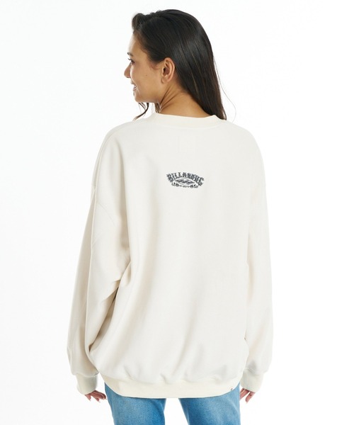 BILLABONG（ビラボン）の「BILLABONG ウィメンズ SUEDE LIKE BONDING FLEECE CREW トレーナー 【2026年秋冬モデル】/ビラボンスウェードライクスウェット（スウェット・レディース・ホワイト/ブルー系その他/オフホワイト・MEDIUM）」の10枚目の写真