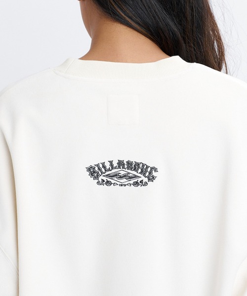 BILLABONG（ビラボン）の「BILLABONG ウィメンズ SUEDE LIKE BONDING FLEECE CREW トレーナー 【2026年秋冬モデル】/ビラボンスウェードライクスウェット（スウェット・レディース・ホワイト/ブルー系その他/オフホワイト・MEDIUM）」の11枚目の写真