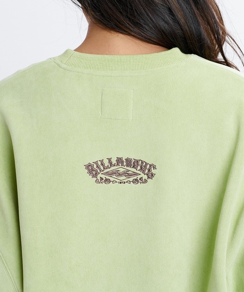 BILLABONG（ビラボン）の「BILLABONG ウィメンズ SUEDE LIKE BONDING FLEECE CREW トレーナー 【2026年秋冬モデル】/ビラボンスウェードライクスウェット（スウェット・レディース・ホワイト/ブルー系その他/オフホワイト・MEDIUM）」の9枚目の写真
