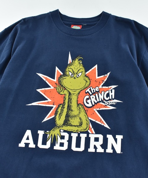 VINTAGE(ヴィンテージ)の「【USED】Y2K Dr. Seuss “The Grinch x Auburn” キャラクター Tシャツ USA製(Tシャツ/カットソー・メンズ・ネイビー・X-LARGE)」の2枚目の写真