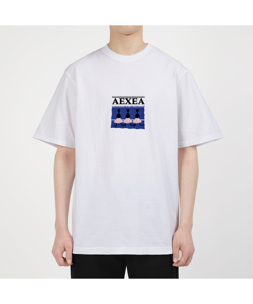AEXEA(アクシー)の「バレエレッスン 半袖Tシャツ F04BRD_ABX11013(Tシャツ/カットソー・メンズ・ブラック/グレー系その他/ホワイト/ブルー・L/S/XL/M)」の2枚目の写真